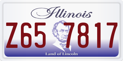 IL license plate Z657817