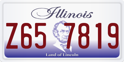 IL license plate Z657819