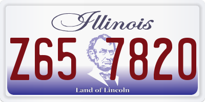 IL license plate Z657820