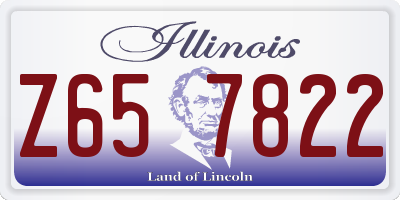 IL license plate Z657822