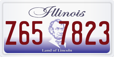 IL license plate Z657823