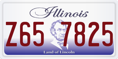 IL license plate Z657825