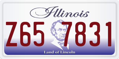 IL license plate Z657831