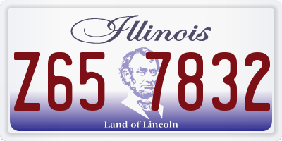 IL license plate Z657832