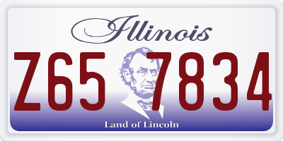 IL license plate Z657834
