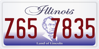 IL license plate Z657835