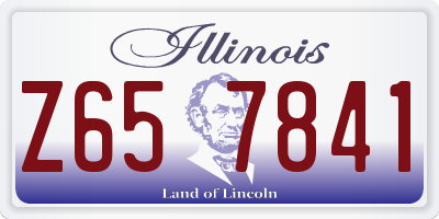 IL license plate Z657841