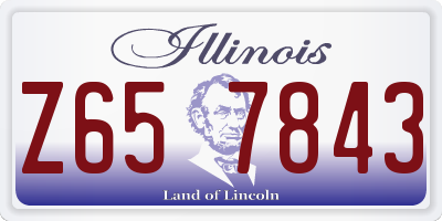IL license plate Z657843