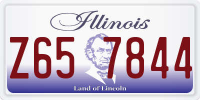 IL license plate Z657844