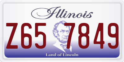 IL license plate Z657849