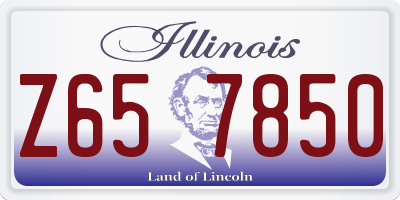 IL license plate Z657850