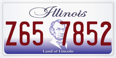 IL license plate Z657852