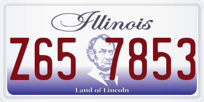 IL license plate Z657853