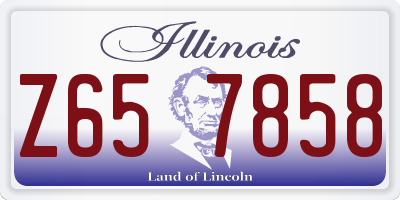 IL license plate Z657858