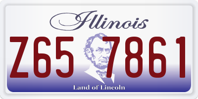 IL license plate Z657861