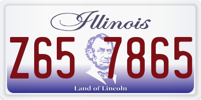 IL license plate Z657865