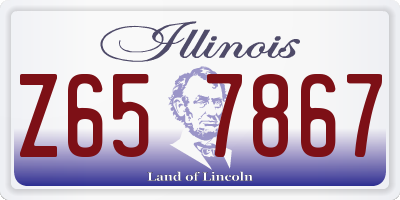 IL license plate Z657867