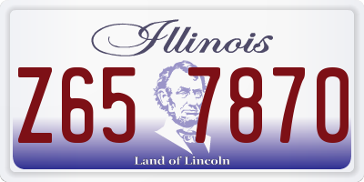 IL license plate Z657870