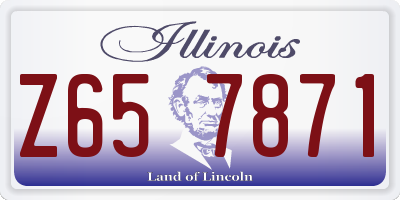 IL license plate Z657871