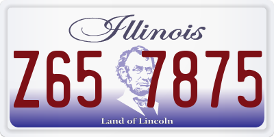 IL license plate Z657875