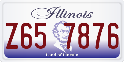 IL license plate Z657876
