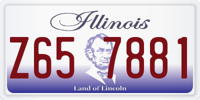 IL license plate Z657881