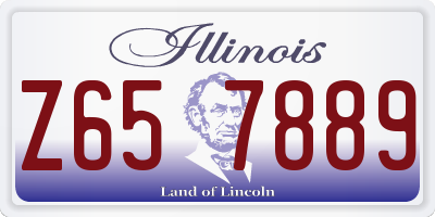 IL license plate Z657889