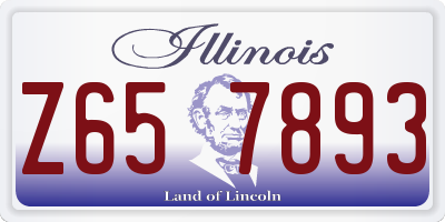 IL license plate Z657893