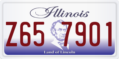 IL license plate Z657901