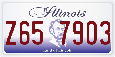 IL license plate Z657903