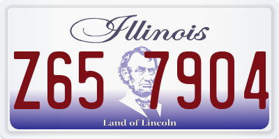 IL license plate Z657904