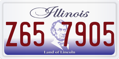 IL license plate Z657905