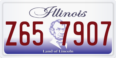IL license plate Z657907