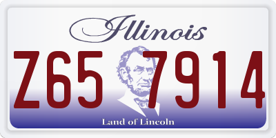 IL license plate Z657914