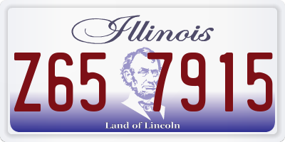IL license plate Z657915