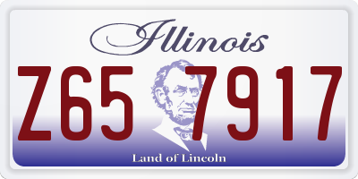 IL license plate Z657917