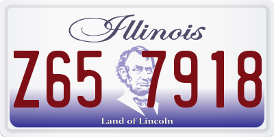 IL license plate Z657918