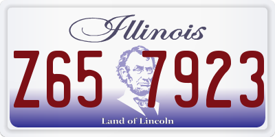 IL license plate Z657923