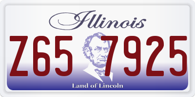 IL license plate Z657925