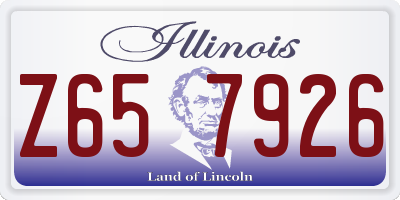 IL license plate Z657926