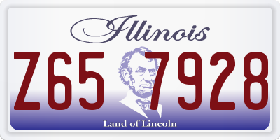 IL license plate Z657928