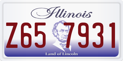 IL license plate Z657931
