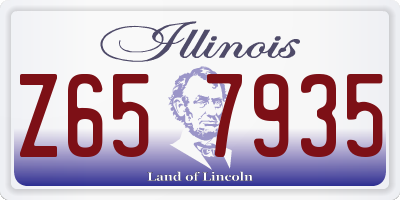 IL license plate Z657935