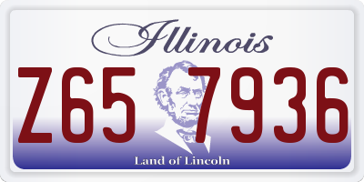 IL license plate Z657936