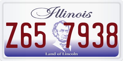 IL license plate Z657938