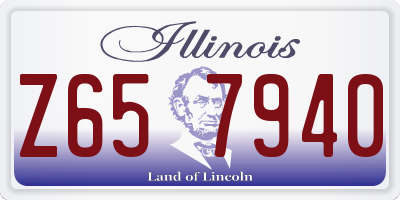 IL license plate Z657940