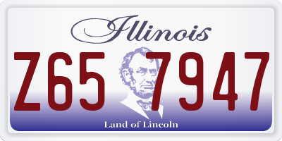 IL license plate Z657947