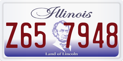 IL license plate Z657948