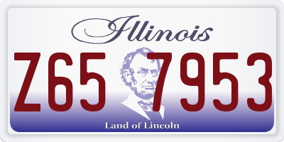 IL license plate Z657953