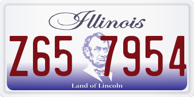 IL license plate Z657954